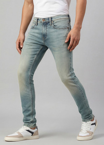 Chinox Blue Mid Rise Skinny Jeans | Pepe Jeans India