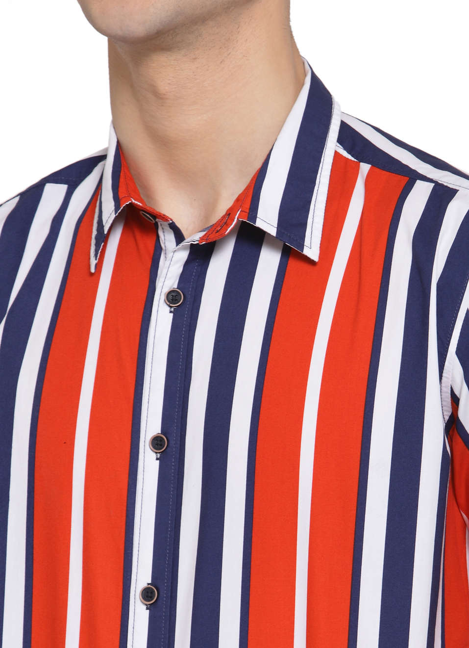 Kimber Printed Sporty Multi Striper Shirt, , large image number 4