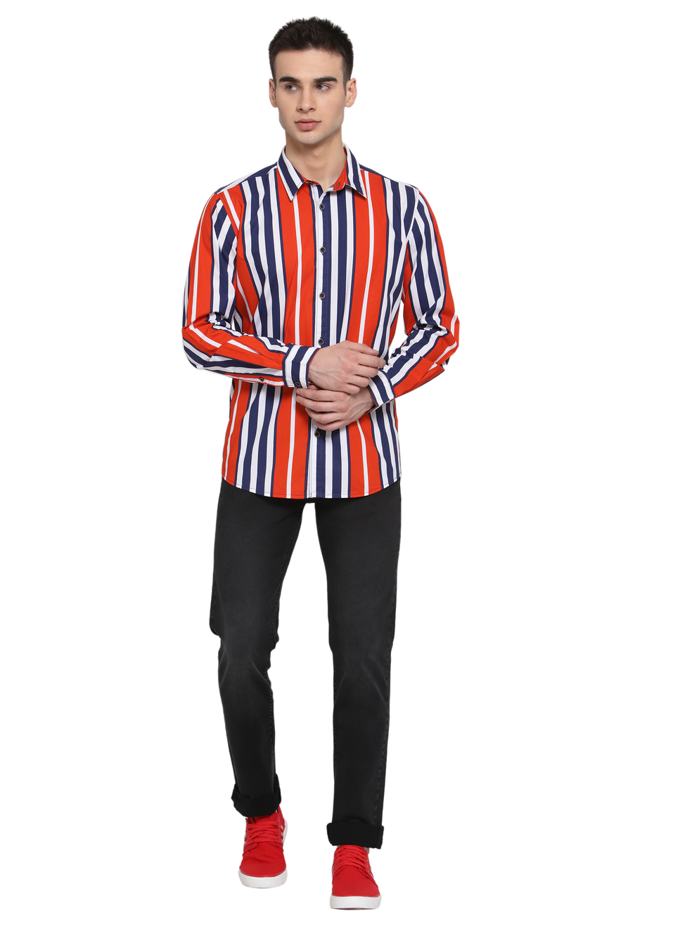 Kimber Printed Sporty Multi Striper Shirt, , large image number 5