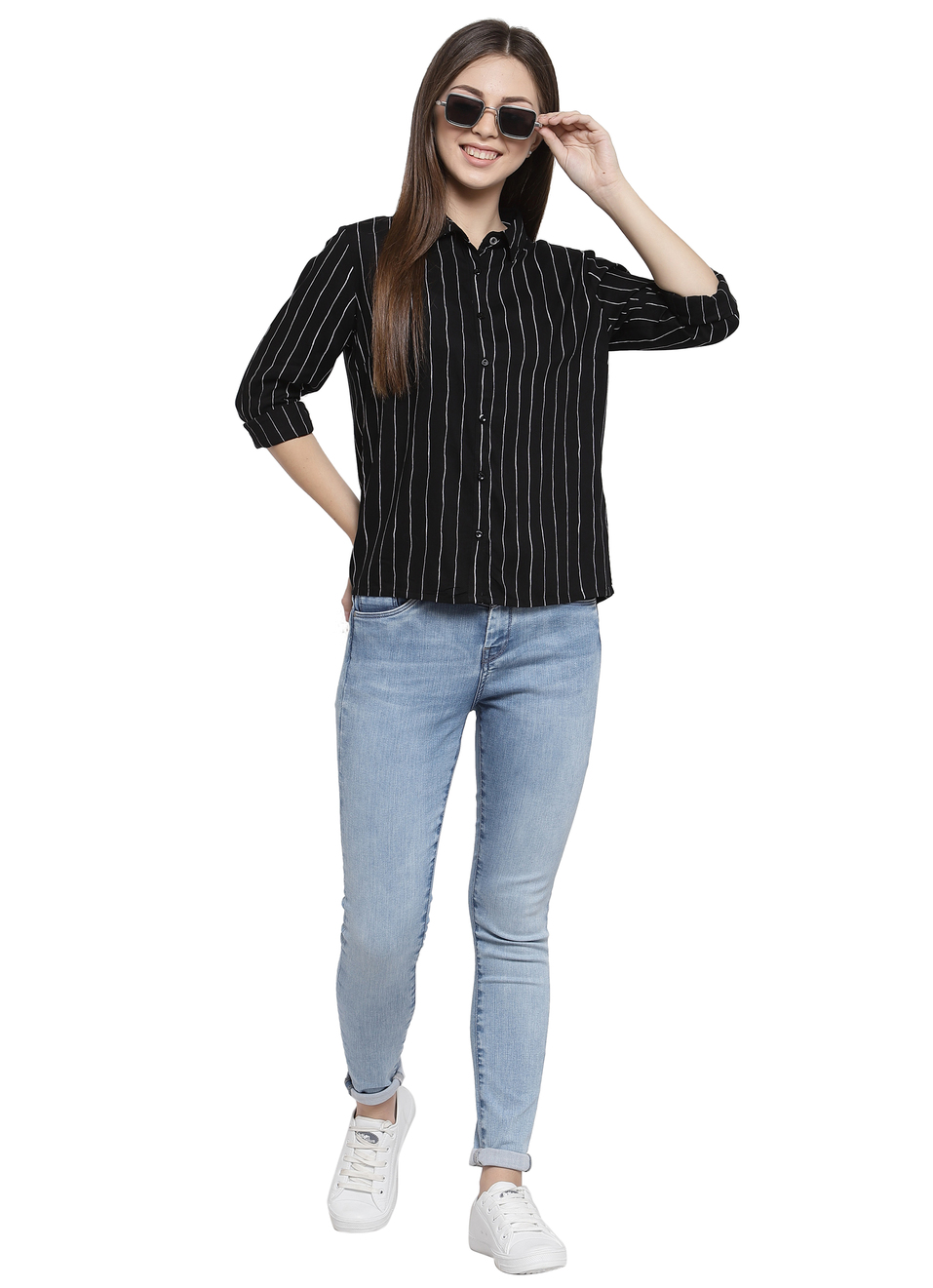 Dion Retro Skinny Fit High Waist Jeans, , large image number 3