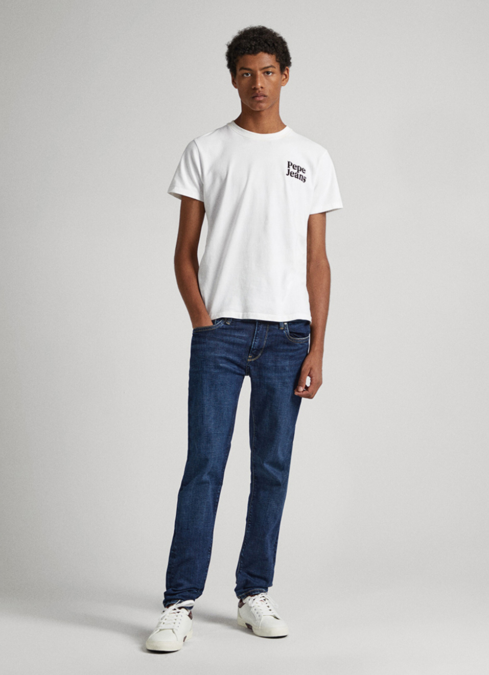 Hatch Blue Low Rise Straight Leg Jeans, , large image number 1