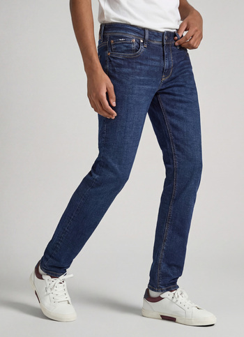 Hatch Blue Low Rise Straight Leg Jeans