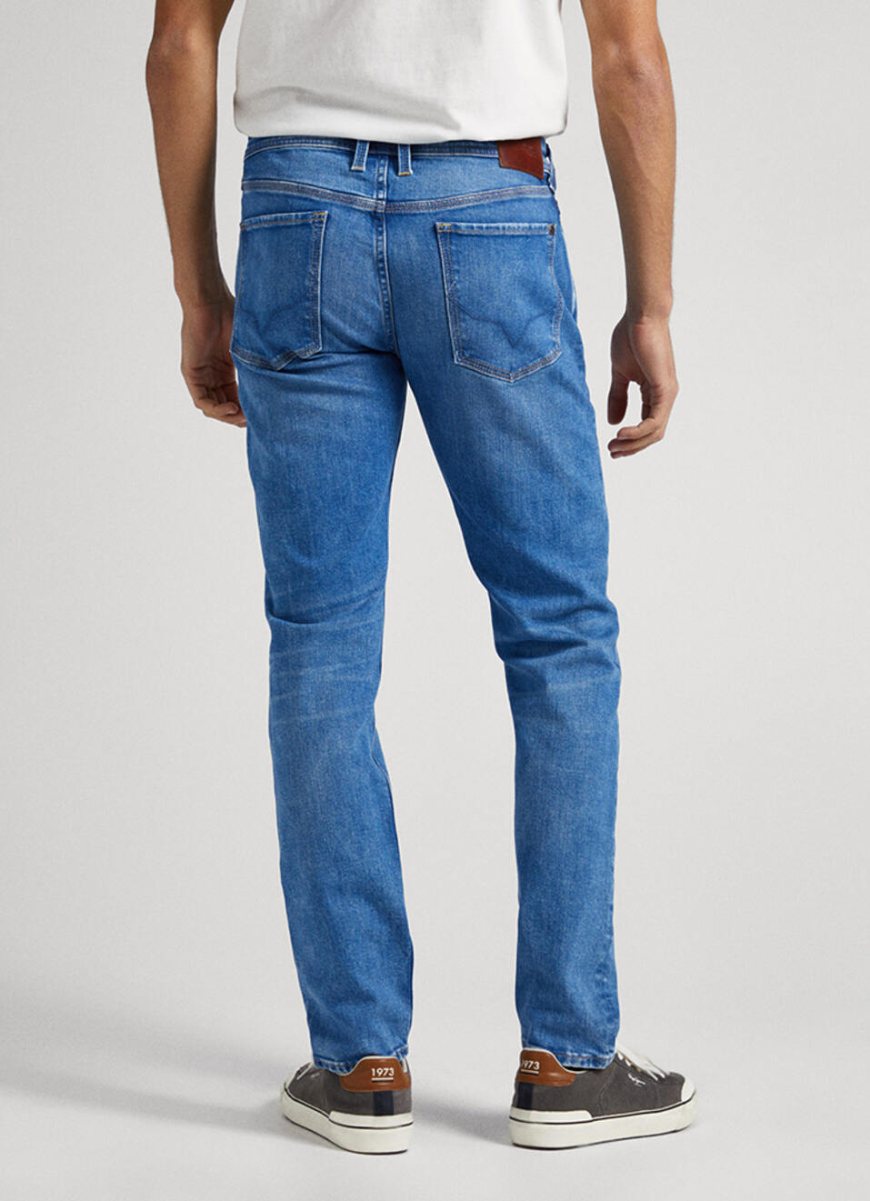 Hatch Blue Low Rise Straight Leg Jeans, , large image number 1