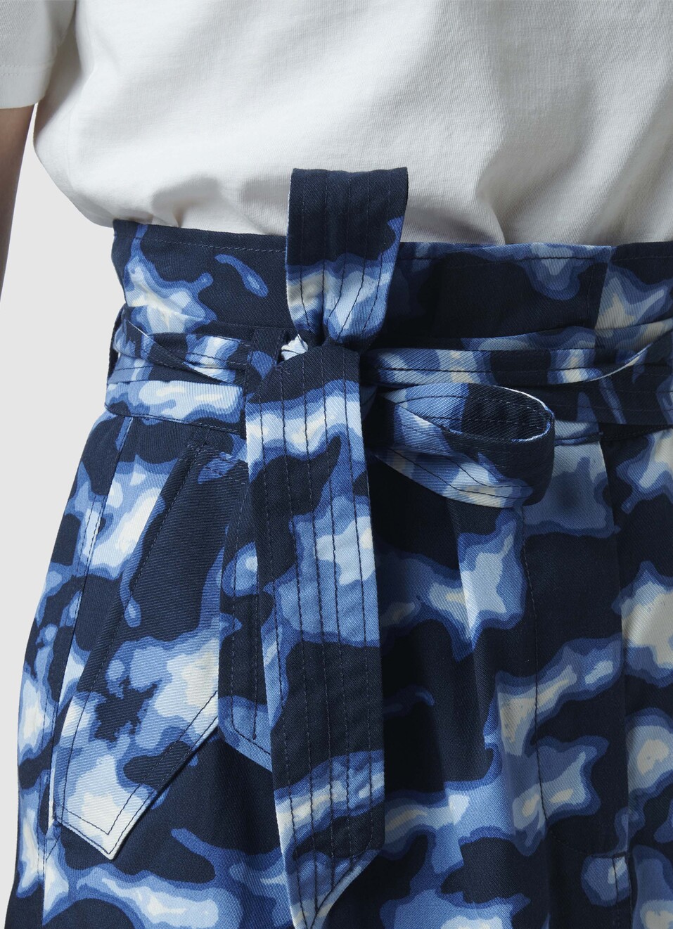 EIRA PAPER BAG TENCEL SKIRT, , large image number 4