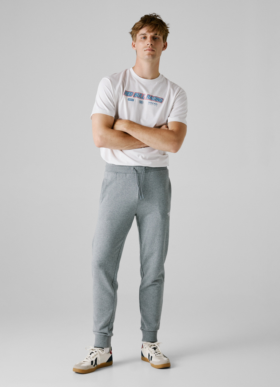 Red Bull Racing X Pepe Jeans Grey Reflect Logo Jogger, , large image number 7