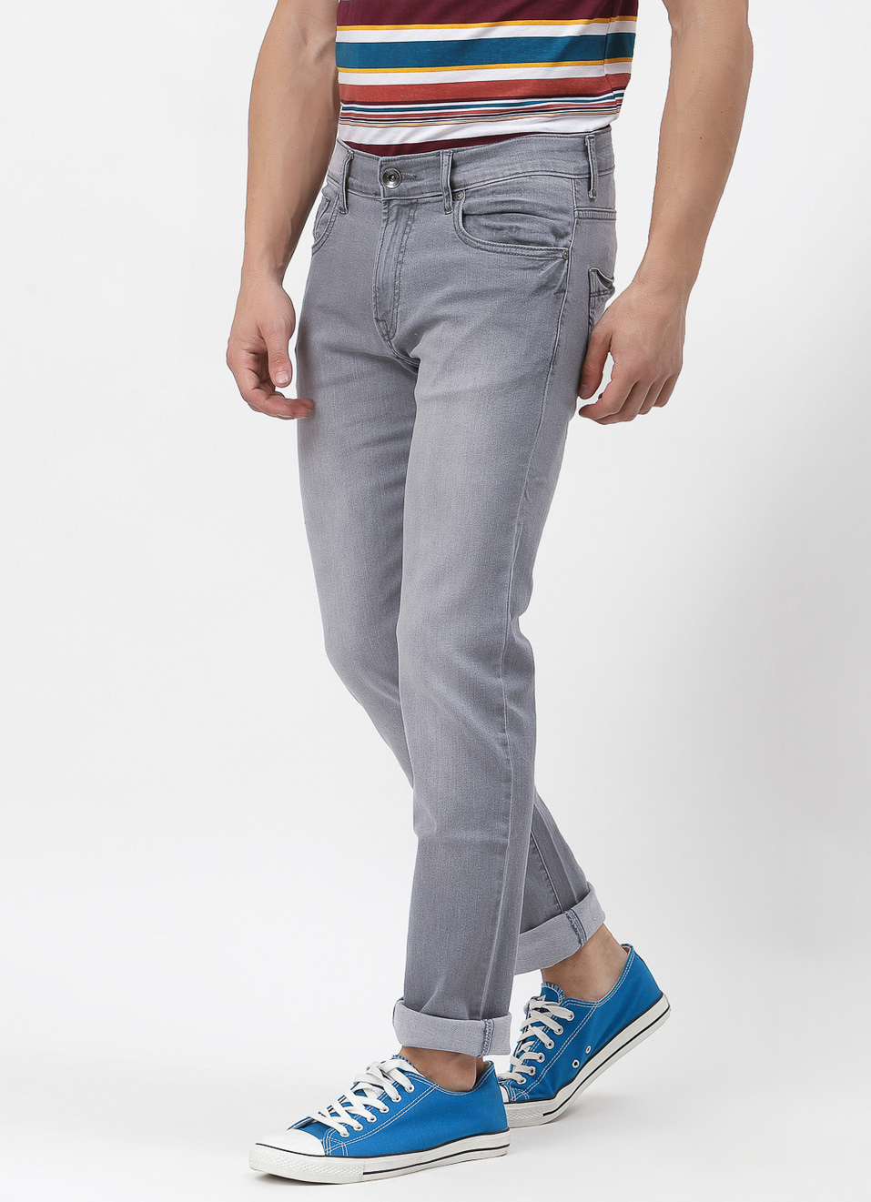 Vapour Slim Fit Mid Waist Jeans, , large image number 2