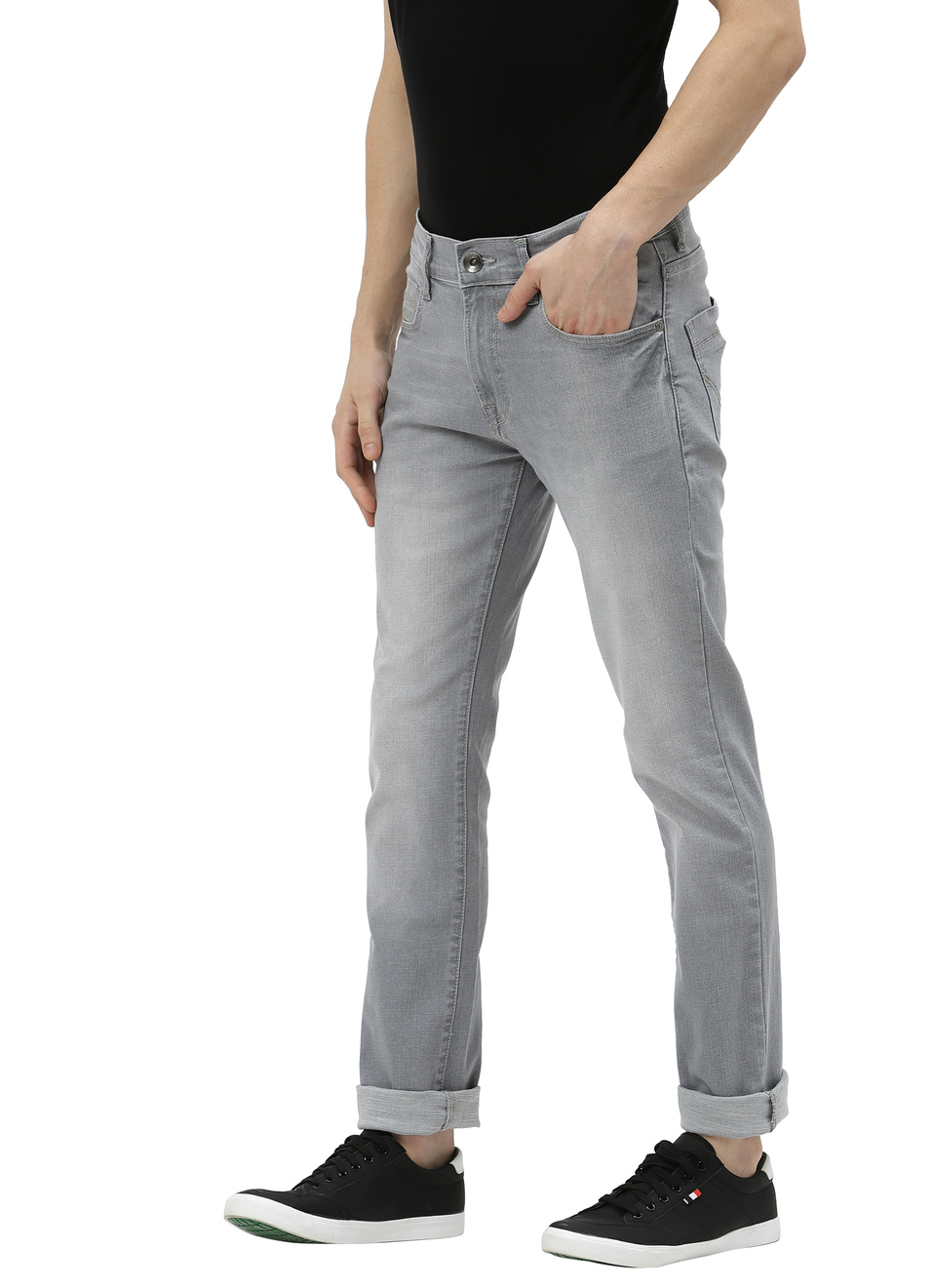 Vapour Slim Fit Mid Waist Jeans, , large image number 2