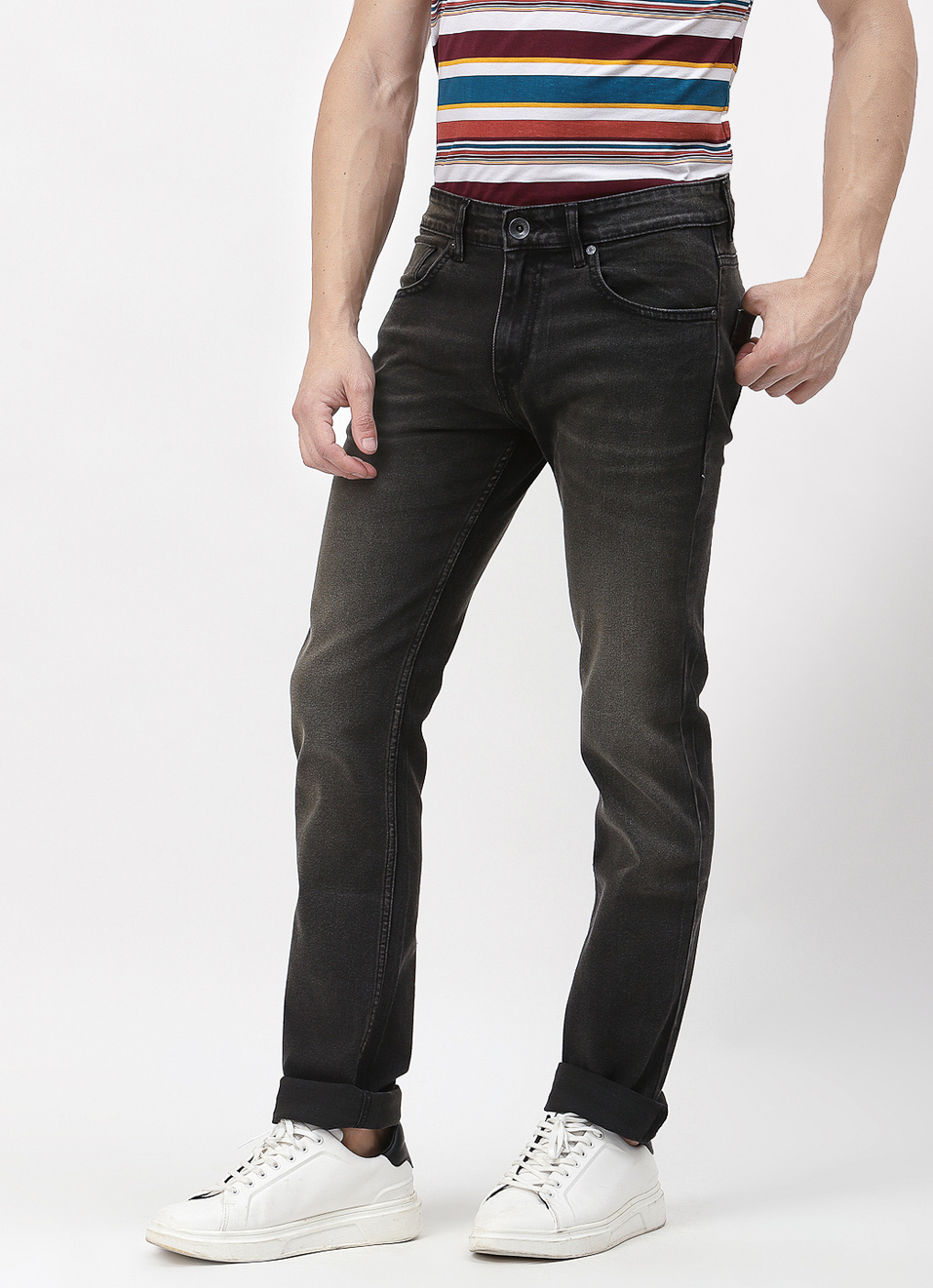 Vapour Slim Fit Mid Waist Jeans, , large image number 2
