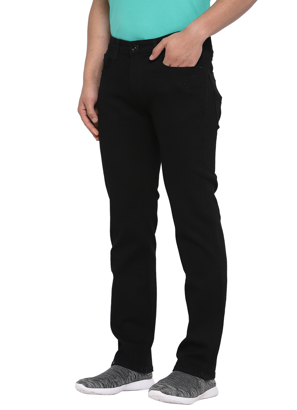 Holborne Regular Fit Mid Waist Straight Leg Jeans, , large image number 2