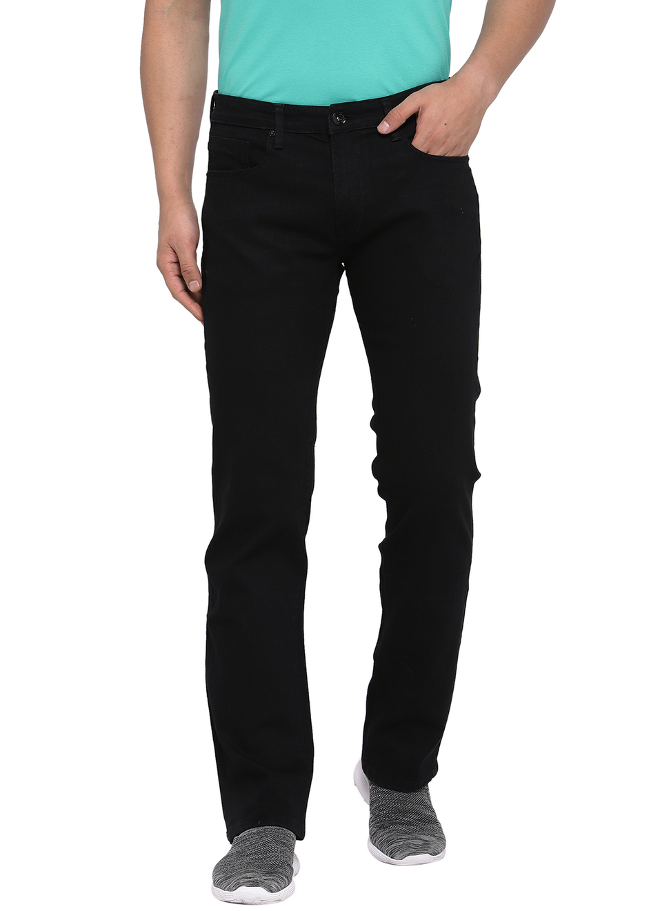 Holborne Regular Fit Mid Waist Straight Leg Jeans, , large image number 0