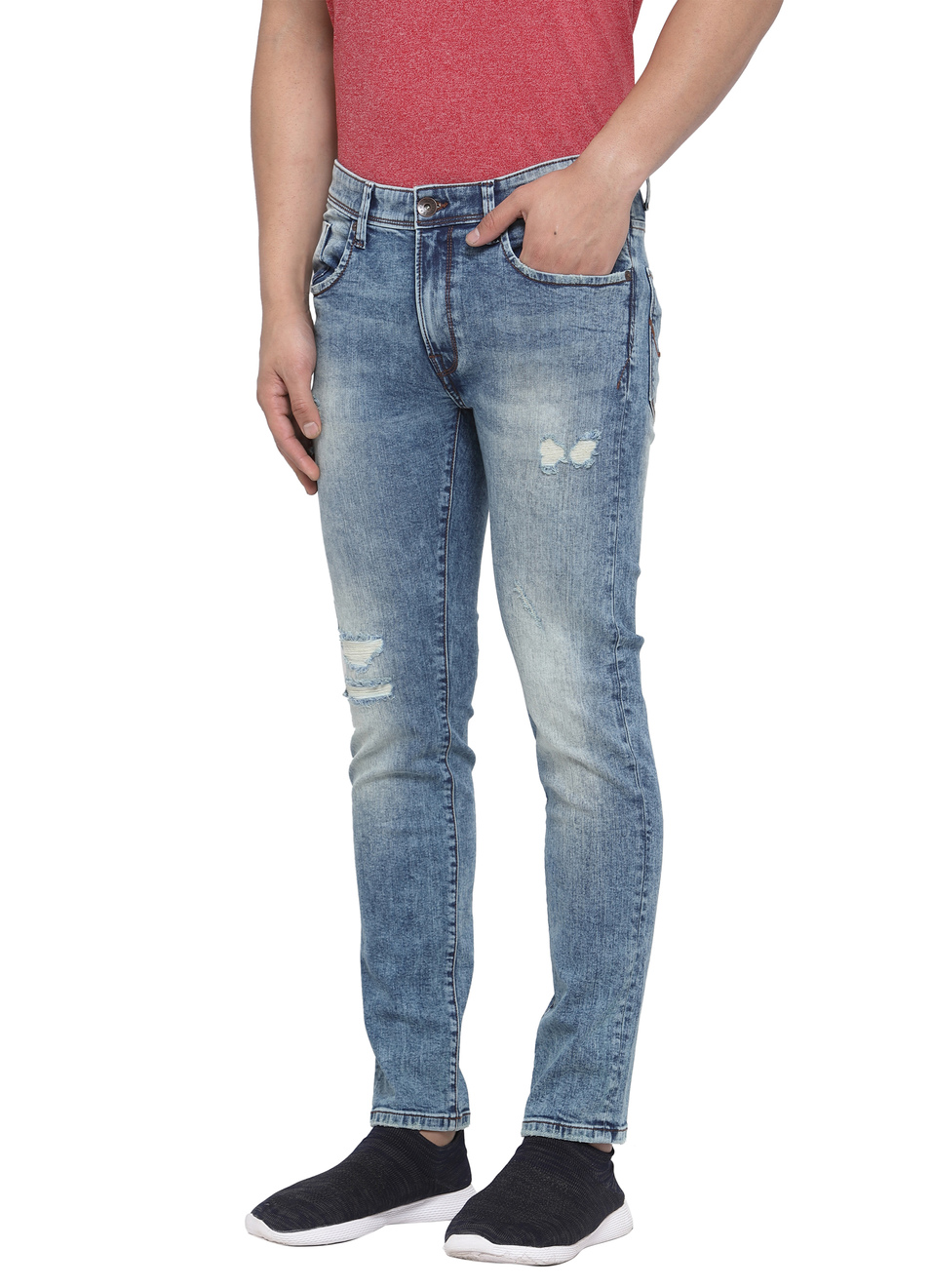 Tapered Vapour Tapered Fit Low Waist Jeans, , large image number 2