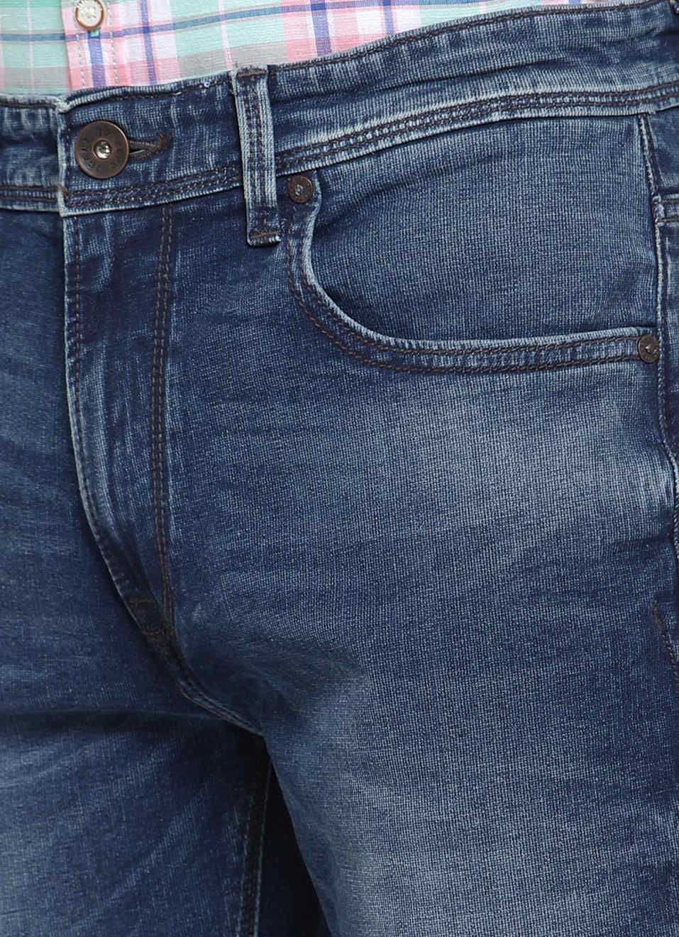 Holborne Regular Fit Mid Waist Straight Leg Jeans, , large image number 4