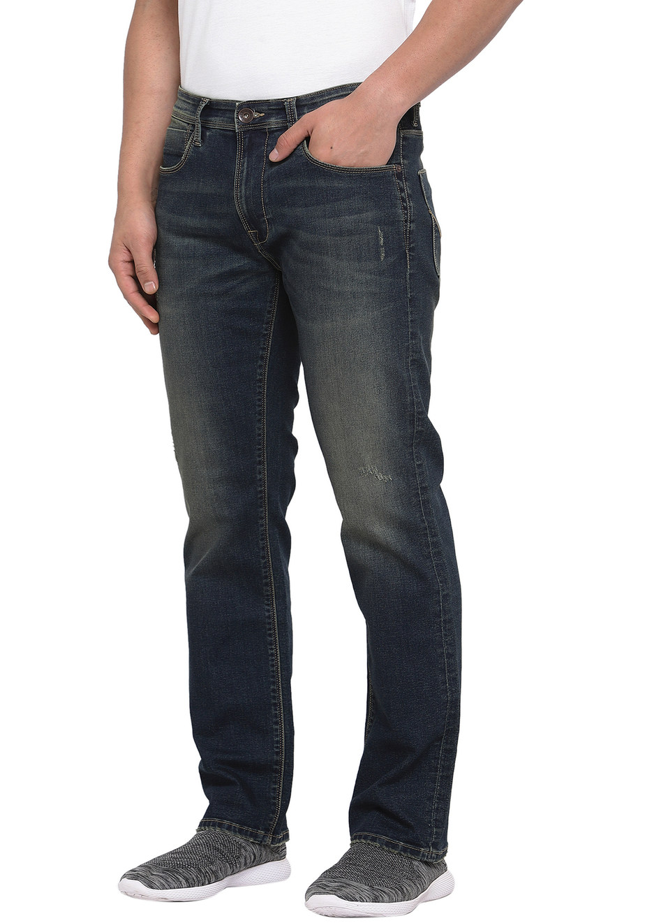 Holborne Regular Fit Mid Waist Straight Leg Jeans, , large image number 2