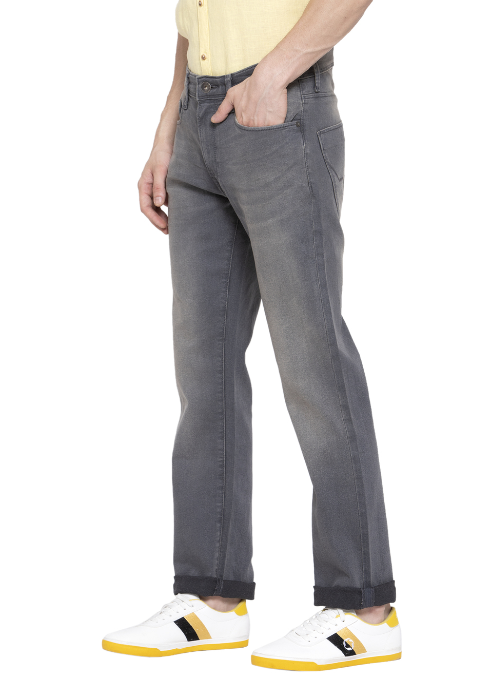 Holborne Regular Fit Mid Waist Straight Leg Jeans, , large image number 2