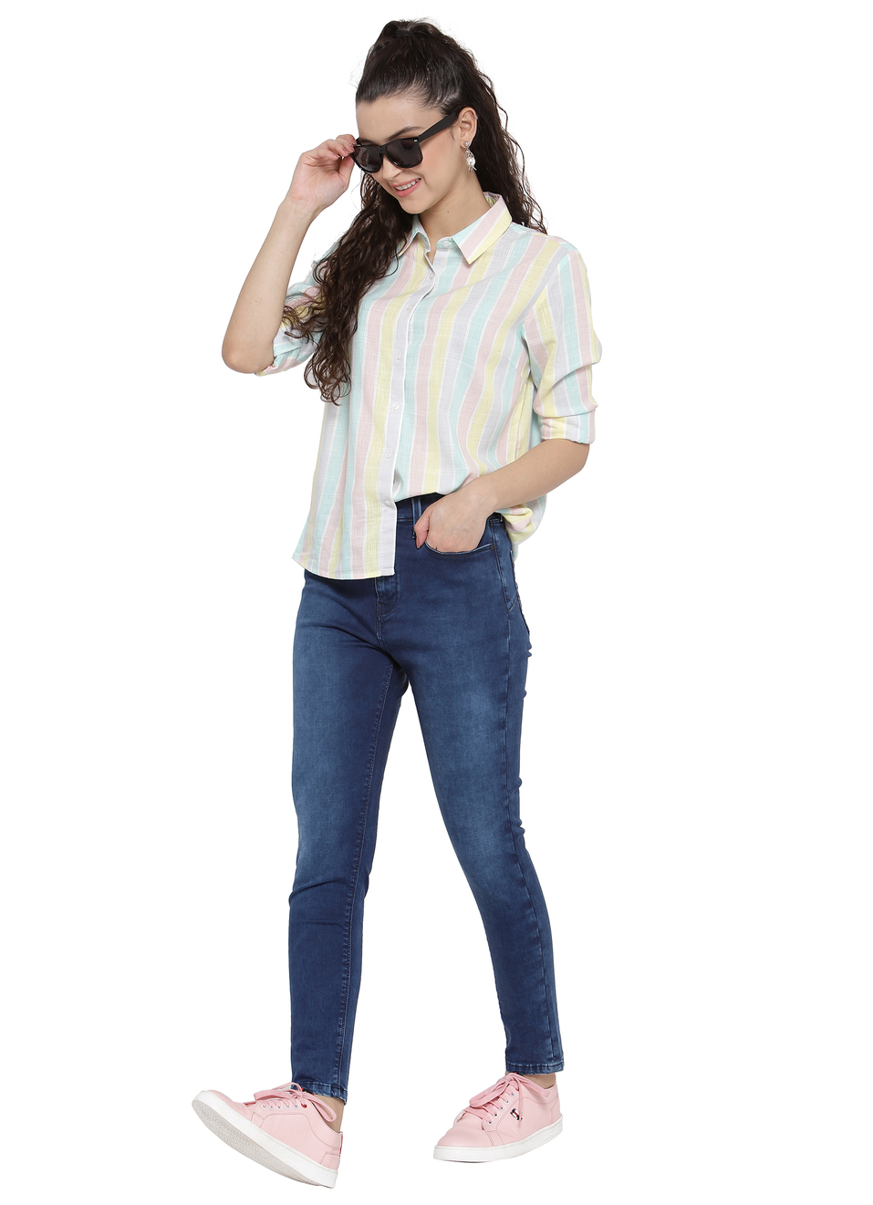 Dion Skinny Fit High Waist Jeans, , large image number 3