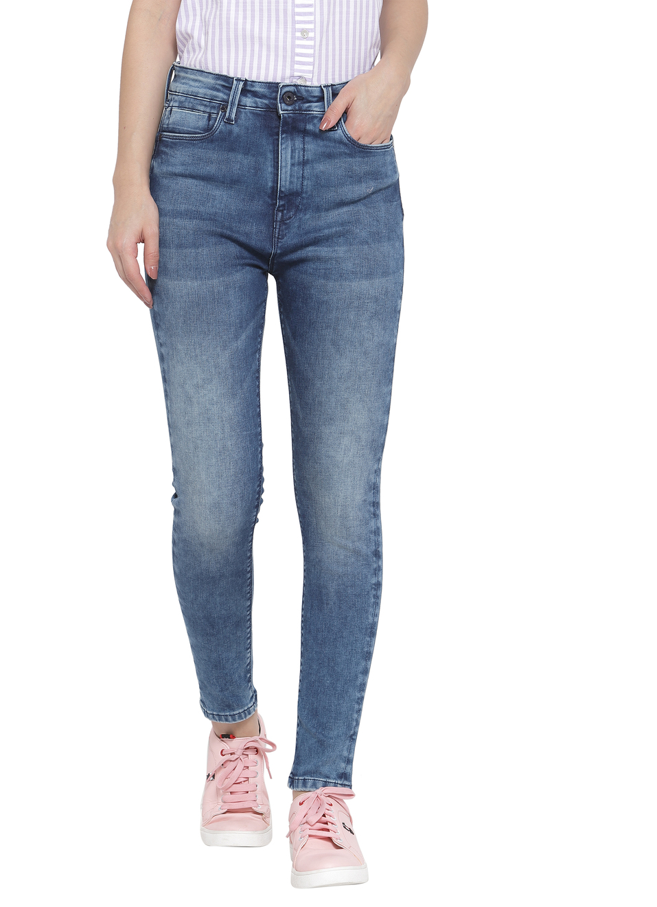 Dion Skinny Fit High Waist Jeans, , large image number 0