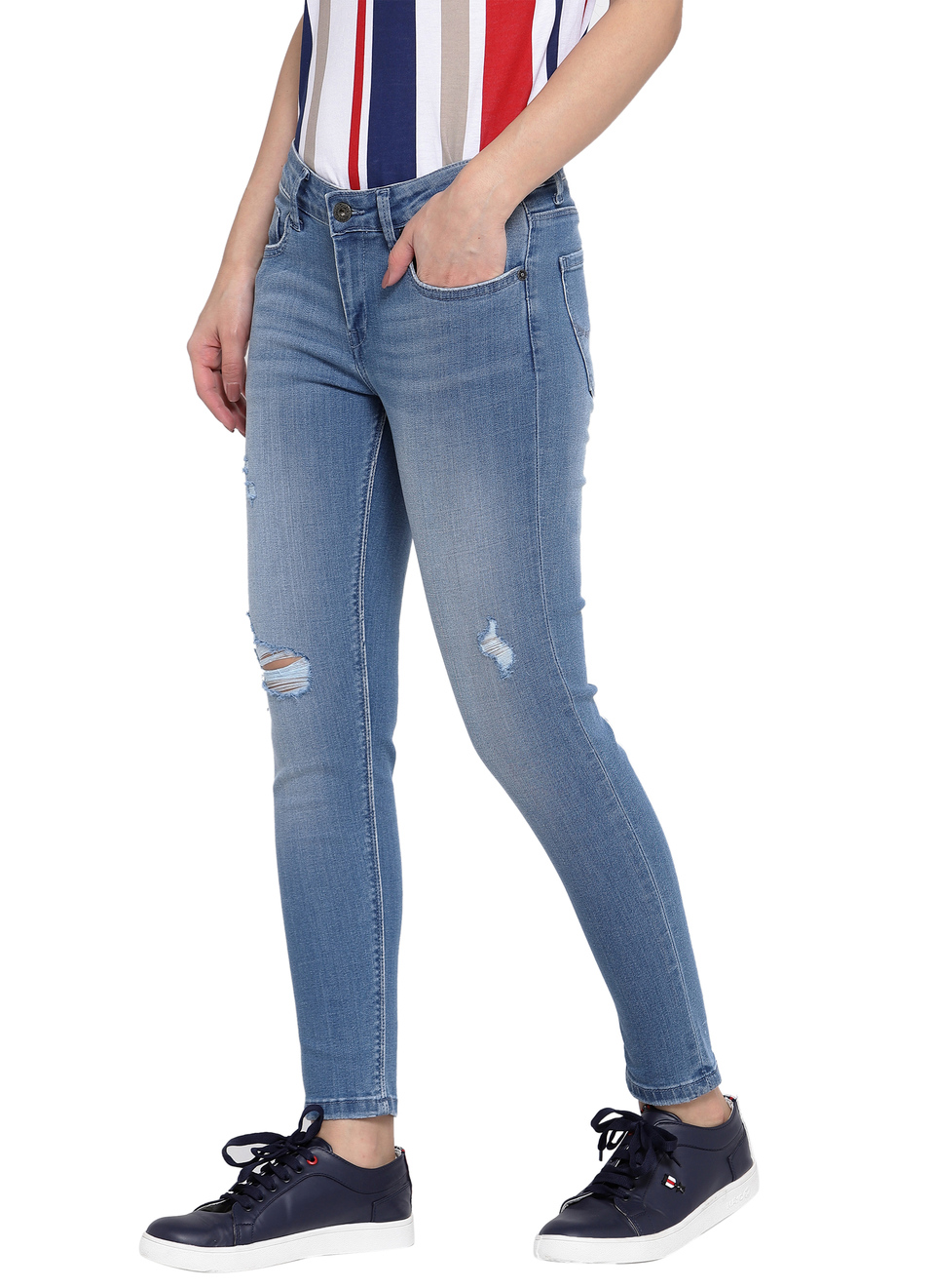 Lola Ankle Skinny Fit Mid Waist Ankle Length Jeans, , large image number 2