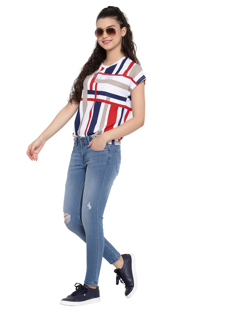 Lola Ankle Skinny Fit Mid Waist Ankle Length Jeans, , large image number 3