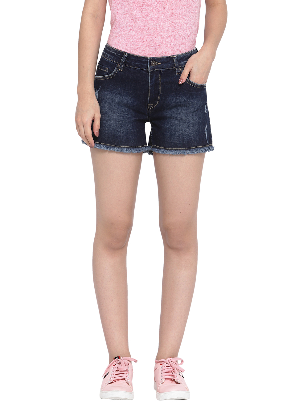 Brynn Siouxie Regular Fit Mid Waist Shorts, , large image number 0