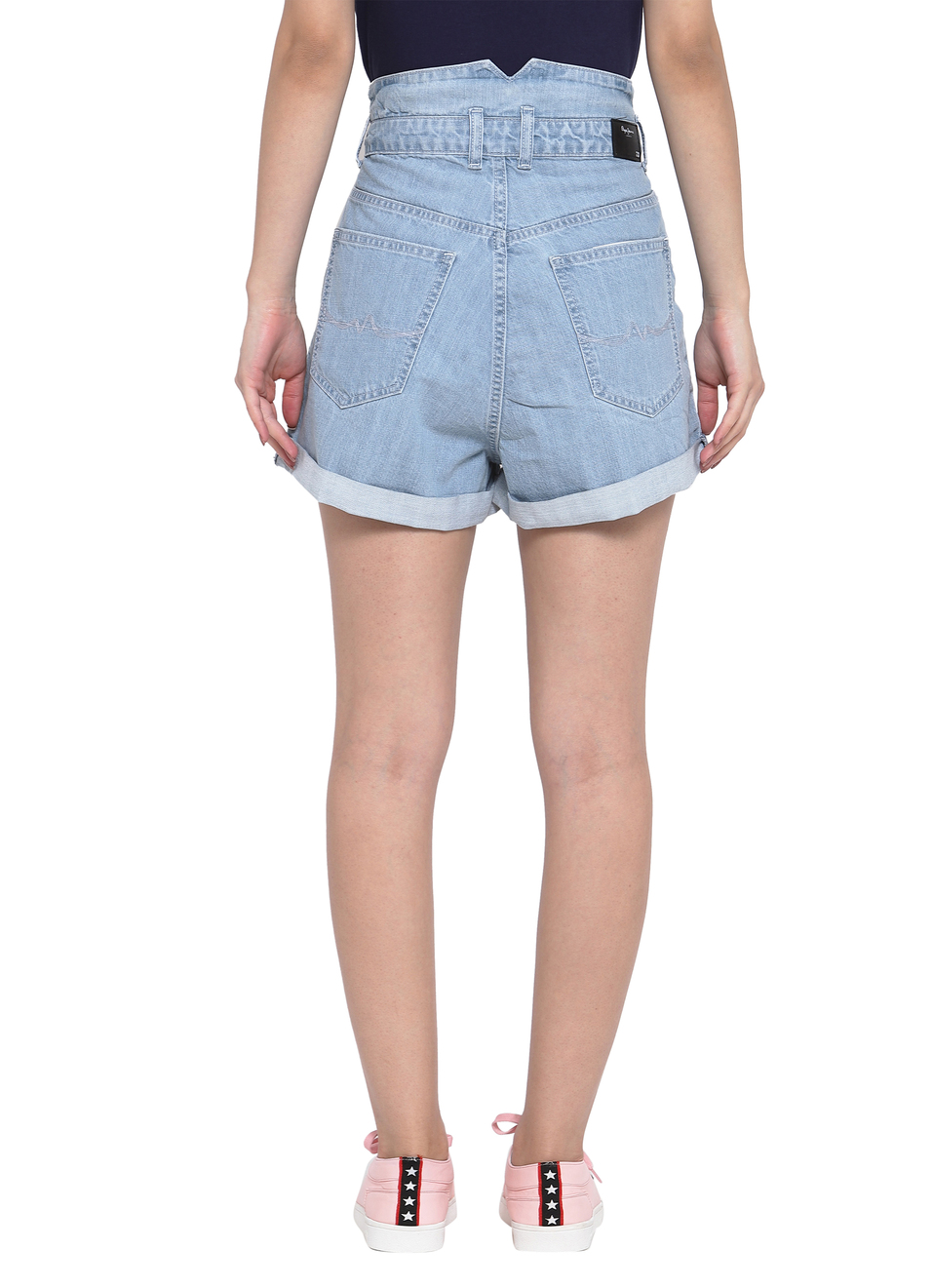 Zoe Adeline Bermuda Loose Fit High Waist Shorts, , large image number 1