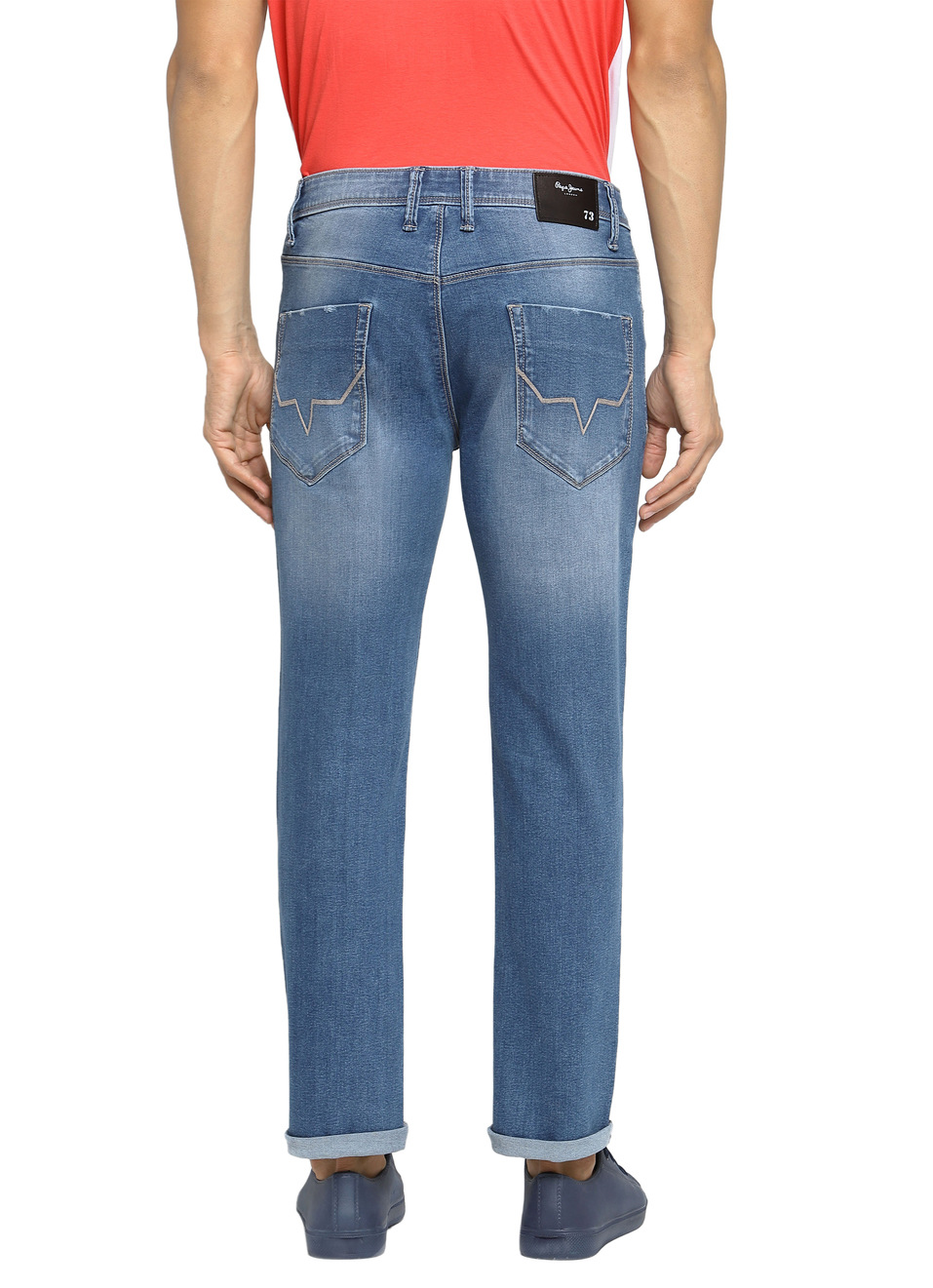 Cash Straight Fit Mid Waist Straight Leg Jeans, , large image number 1