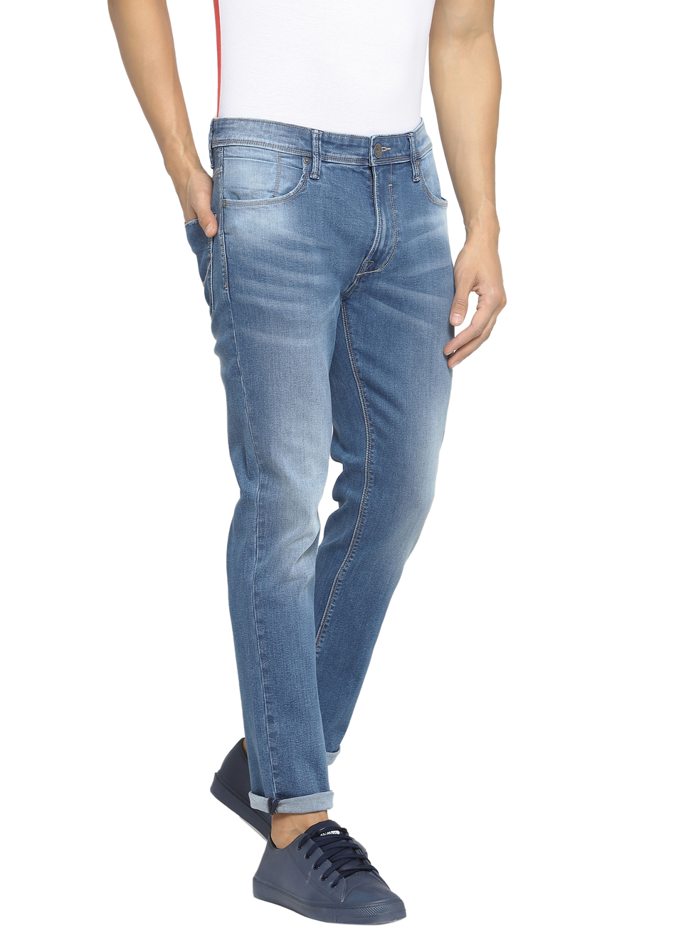 Cash Straight Fit Mid Waist Straight Leg Jeans, , large image number 2