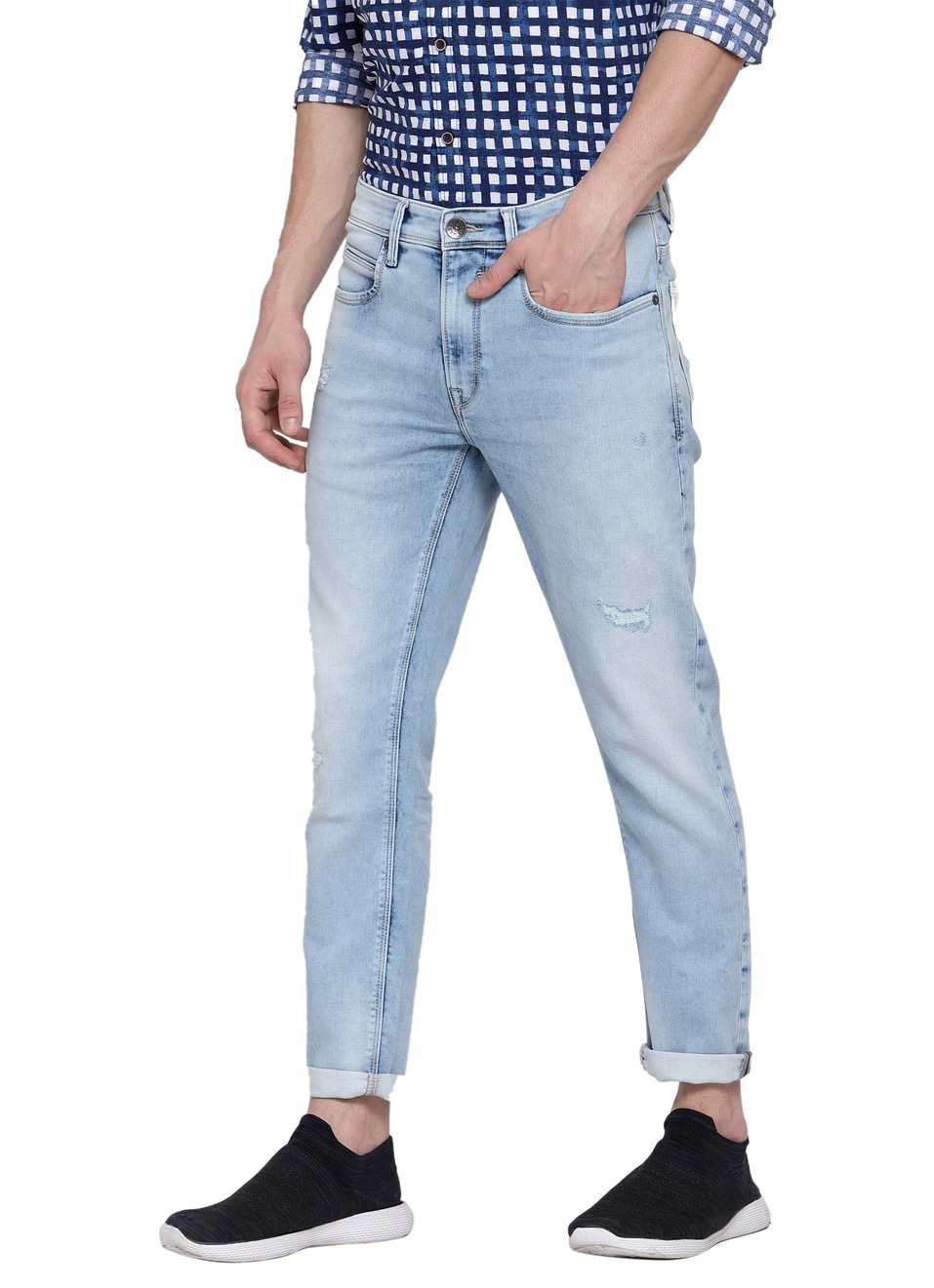 Chinox Ankle Super Skinny Fit Mid Waist Ankle Length Jeans, , large image number 2