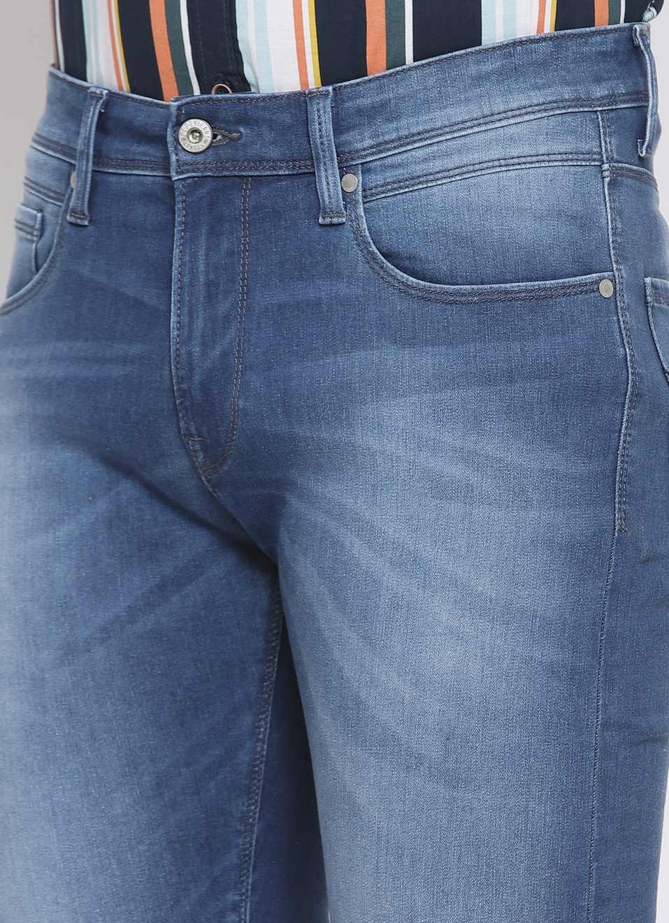 Vapour Slim Fit Mid Waist Jeans, , large image number 4