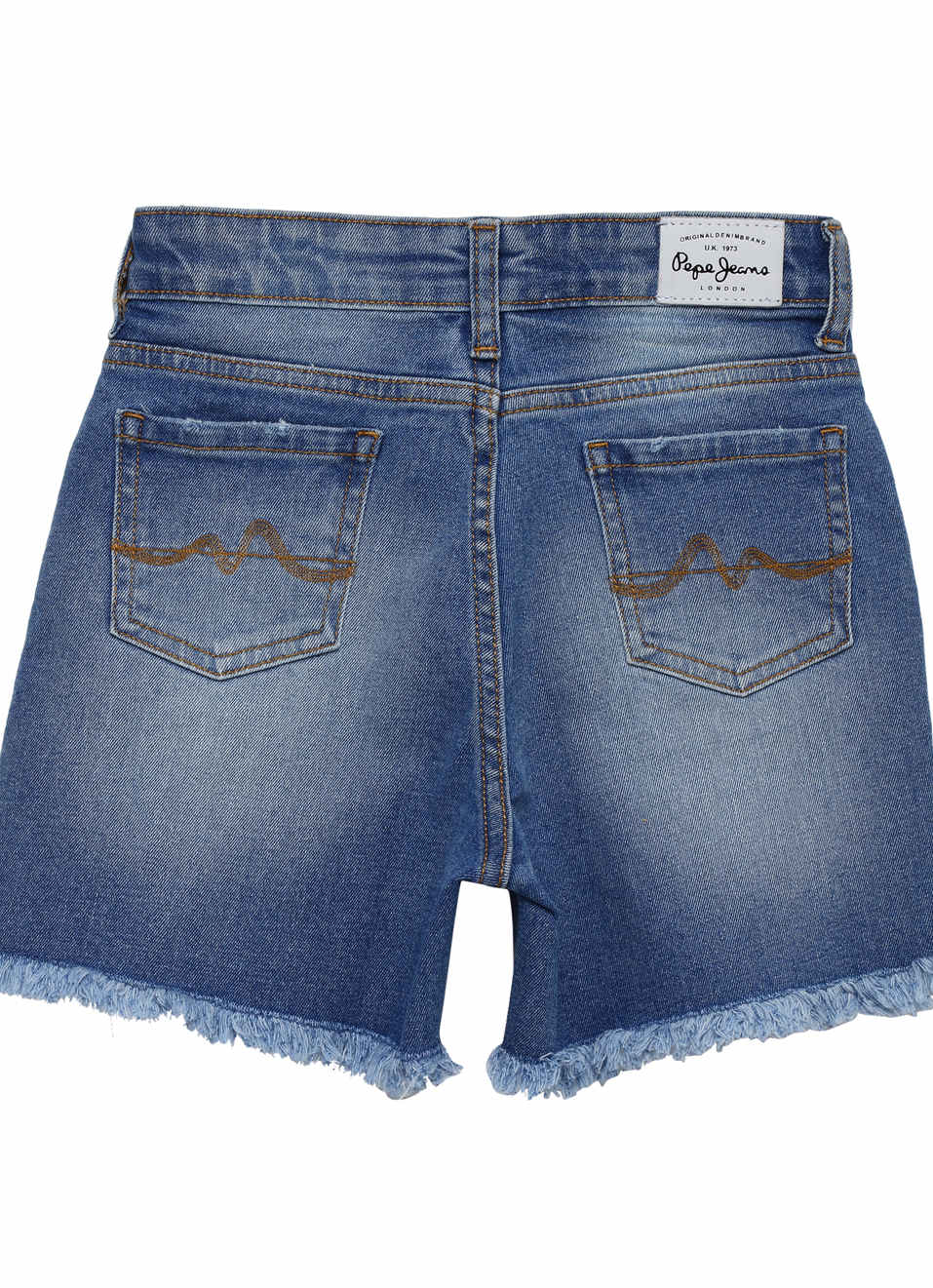 Flori Regular Fit High Waist Denim Shorts, , large image number 1