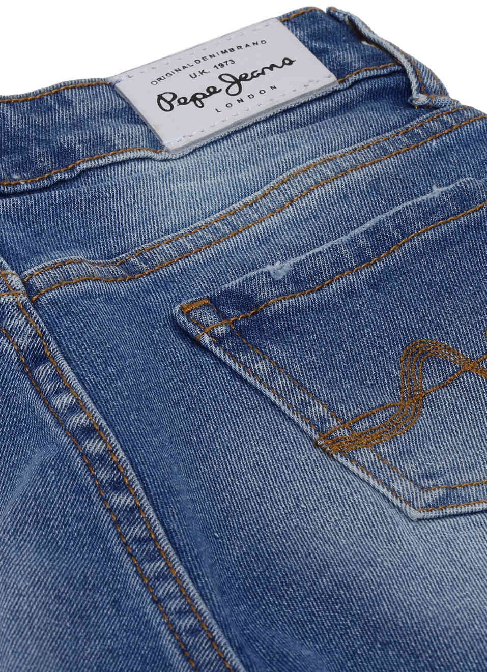 Flori Regular Fit High Waist Denim Shorts, , large image number 2