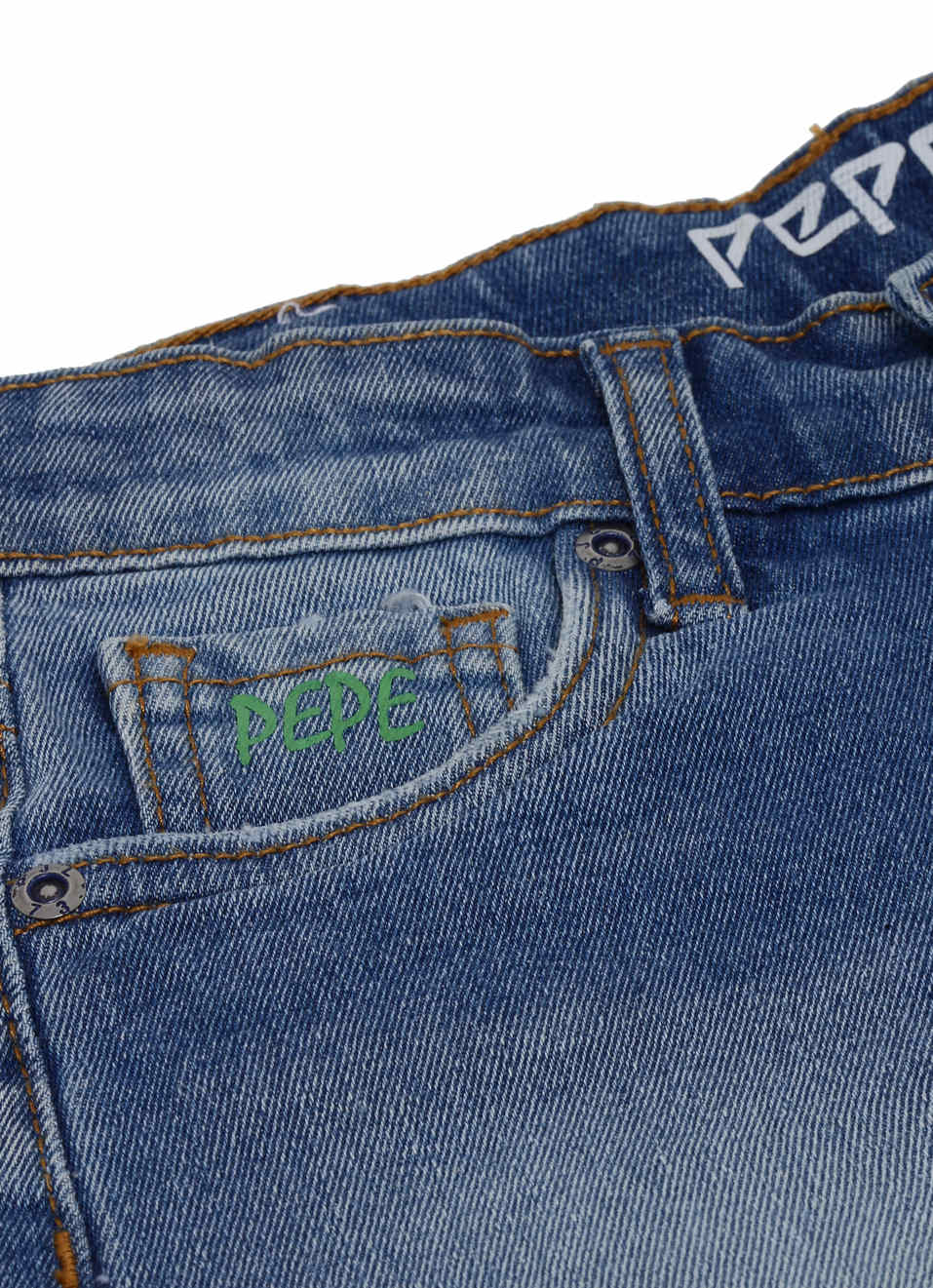 Flori Regular Fit High Waist Denim Shorts, , large image number 3