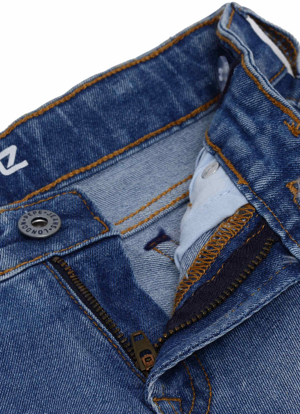 Flori Regular Fit High Waist Denim Shorts, , large image number 4