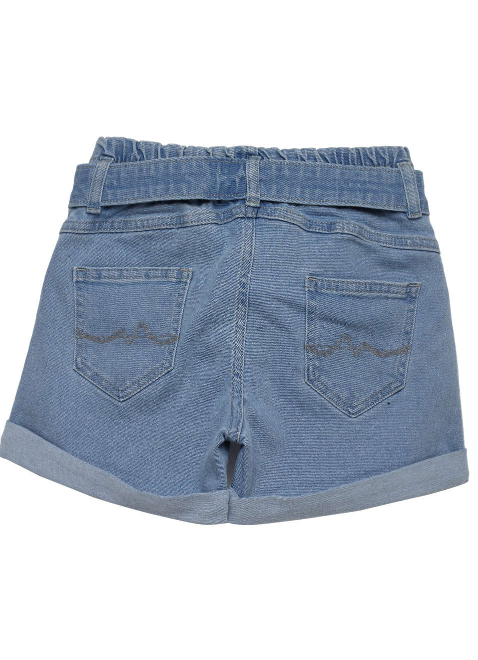 Gigi Paperbag Denim Shorts, , large image number 1