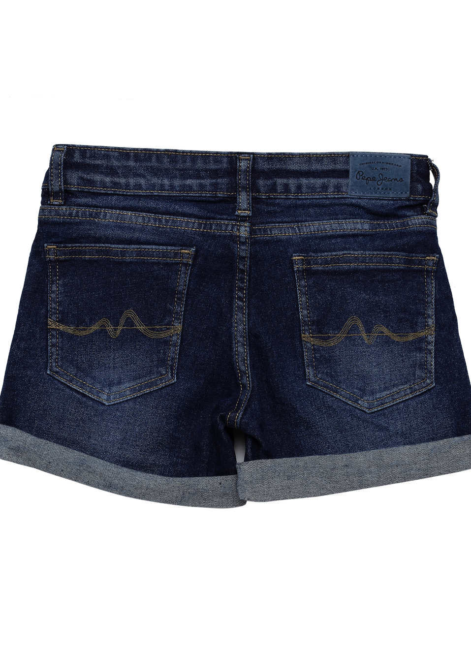 Gracia Regular Fit Mid Waist Denim Shorts, , large image number 1