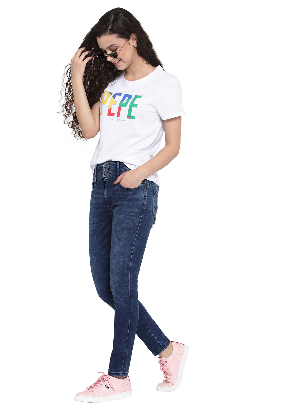 Dion Skinny Fit High Waist Jeans, , large image number 3