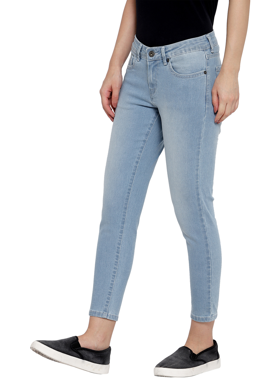 Lola Ankle Skinny Fit Mid Waist Ankle Length Jeans, , large image number 2