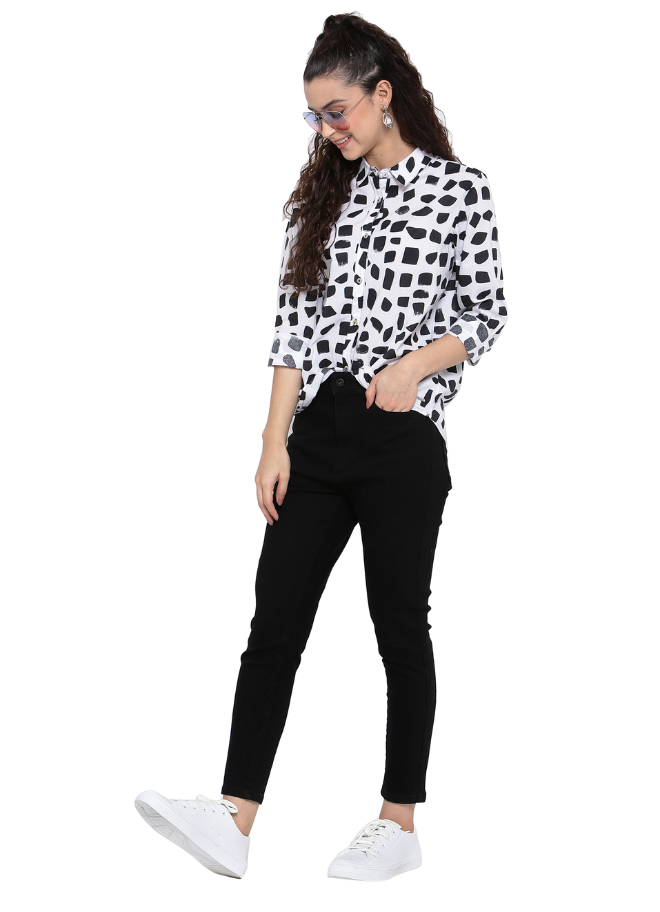 Dion Ankle Skinny Fit High Waist Ankle Length Jeans, , large image number 3