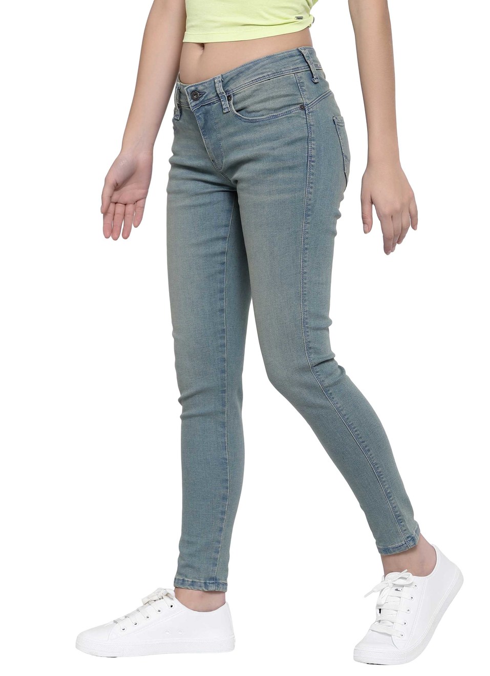 Lola Skinny Fit Mid Waist Jeans, , large image number 2
