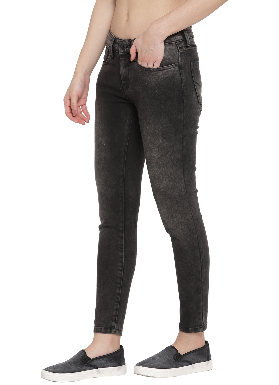 Lola Ankle Skinny Fit Mid Waist Ankle Length Jeans, , large image number 2