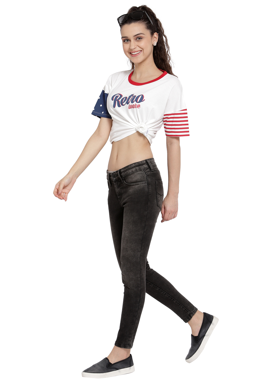 Lola Ankle Skinny Fit Mid Waist Ankle Length Jeans, , large image number 3