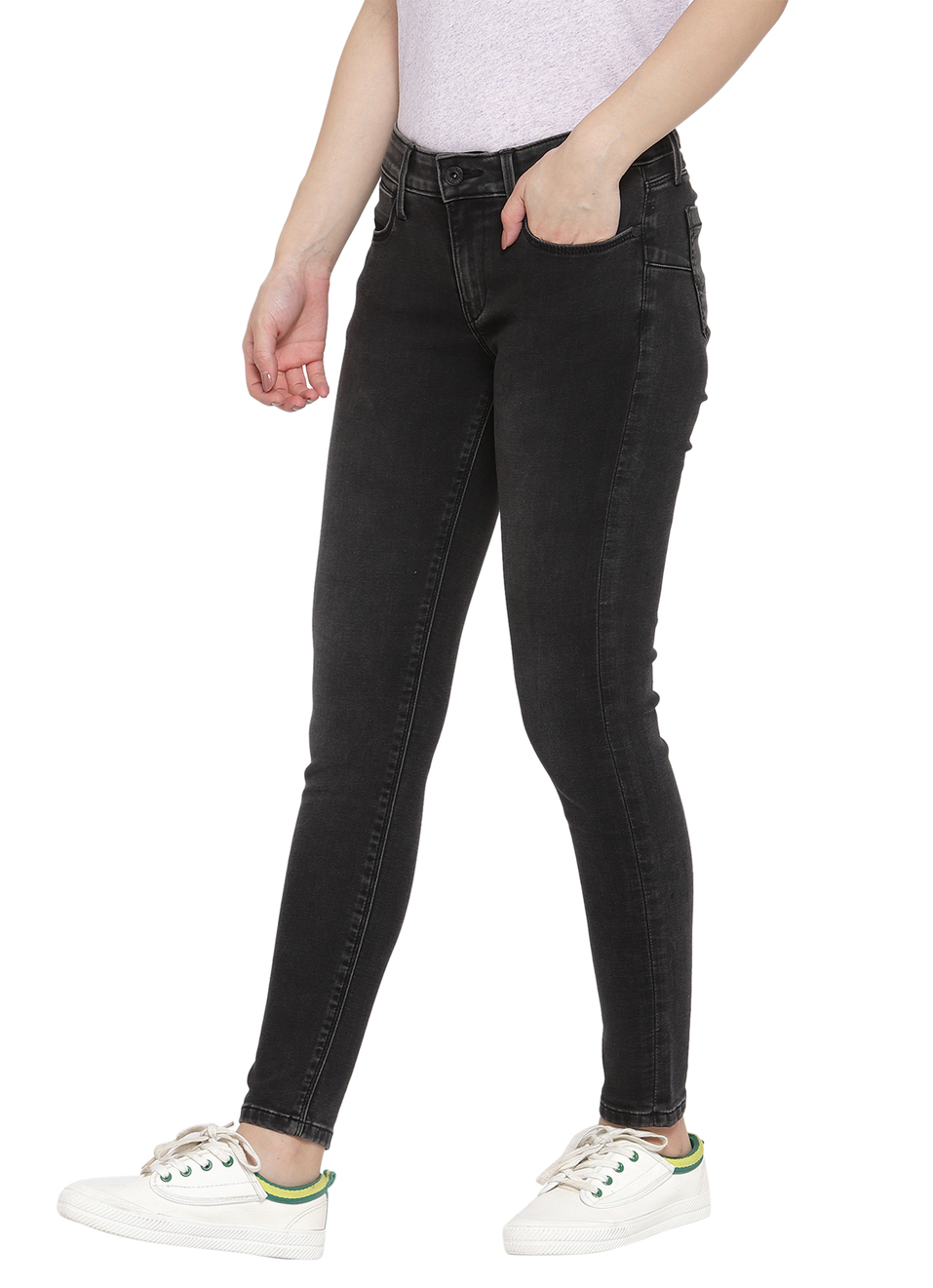Lola Skinny Fit Mid Waist Jeans, , large image number 2