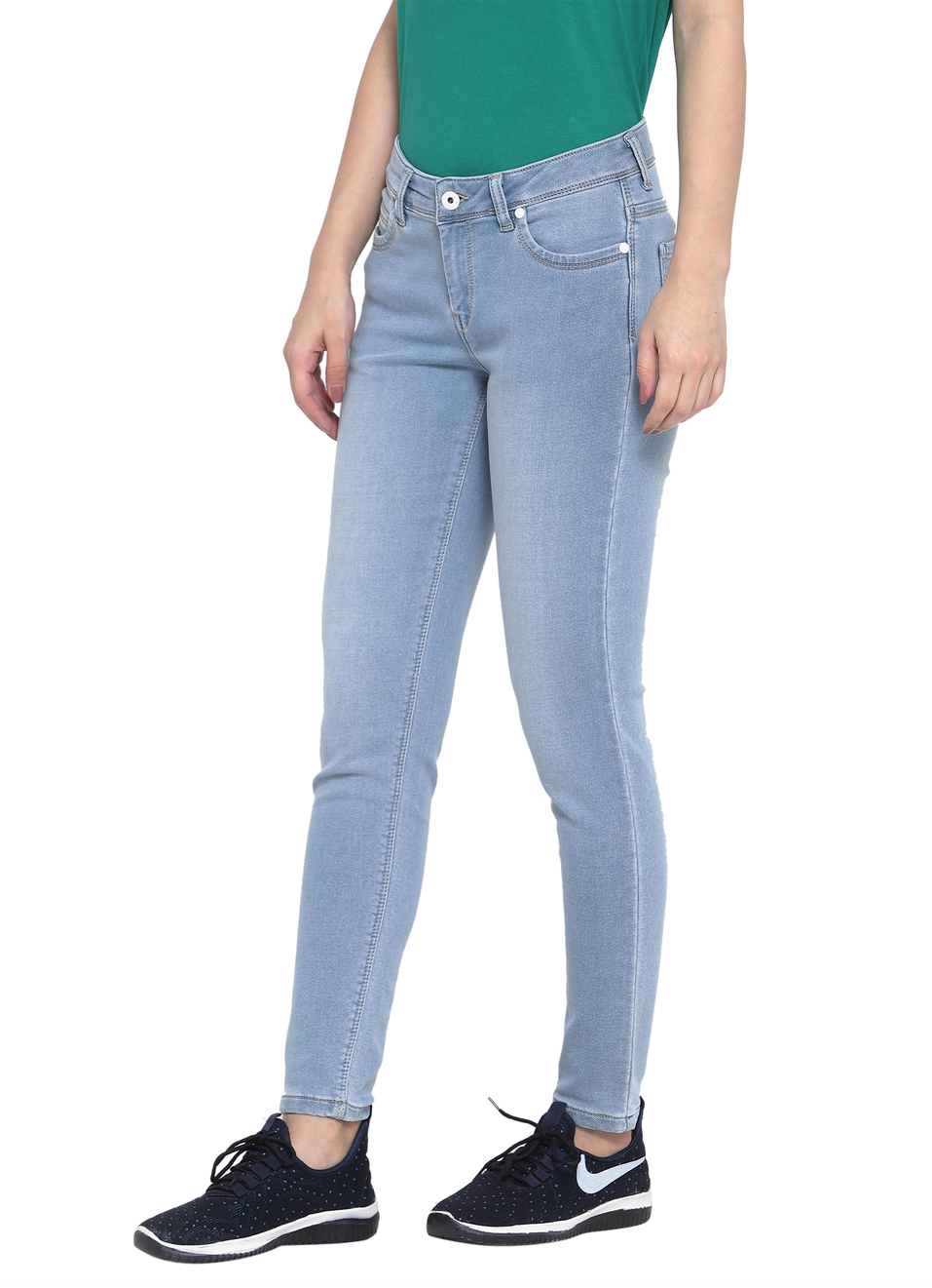 Lola Skinny Fit Mid Waist Jeans, , large image number 2