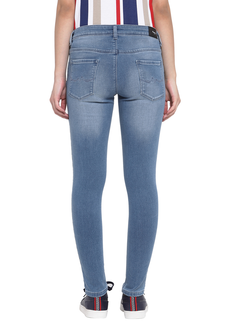 Lola Skinny Fit Mid Waist Jeans, , large image number 1