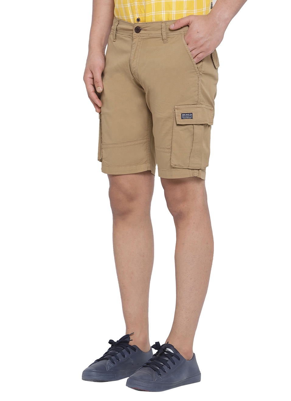 Atila Solid Cargo Shorts, , large image number 2