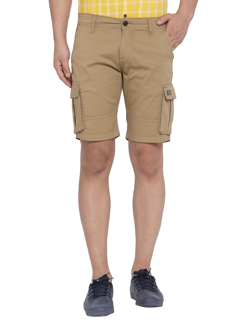 Atila Solid Cargo Shorts, , large image number 0