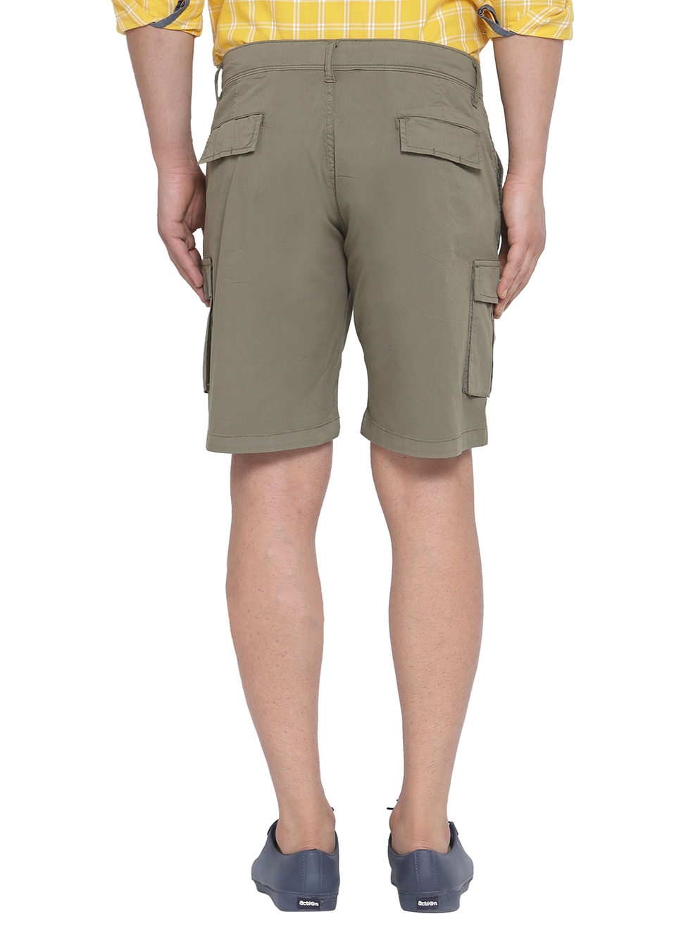 Atila Solid Cargo Shorts, , large image number 1