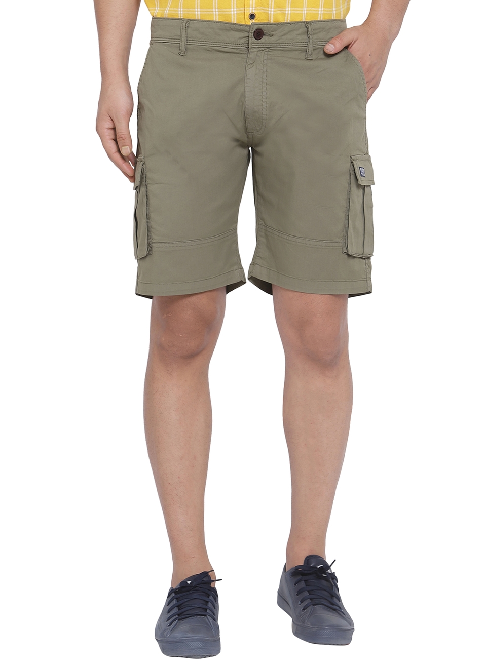 Atila Solid Cargo Shorts, , large image number 0