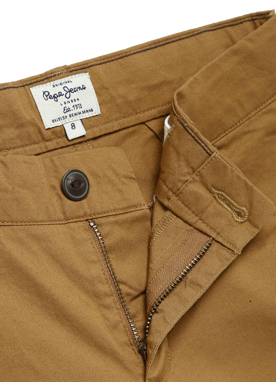 Winston Regular Fit Mid Waist Woven Chino Shorts, , large image number 2