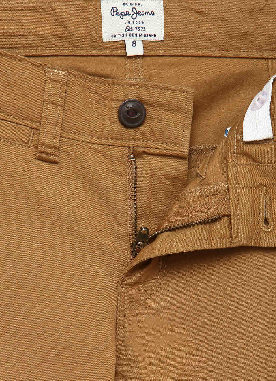 Wade Regular Fit Mid Waist Woven Chinos, , large image number 1