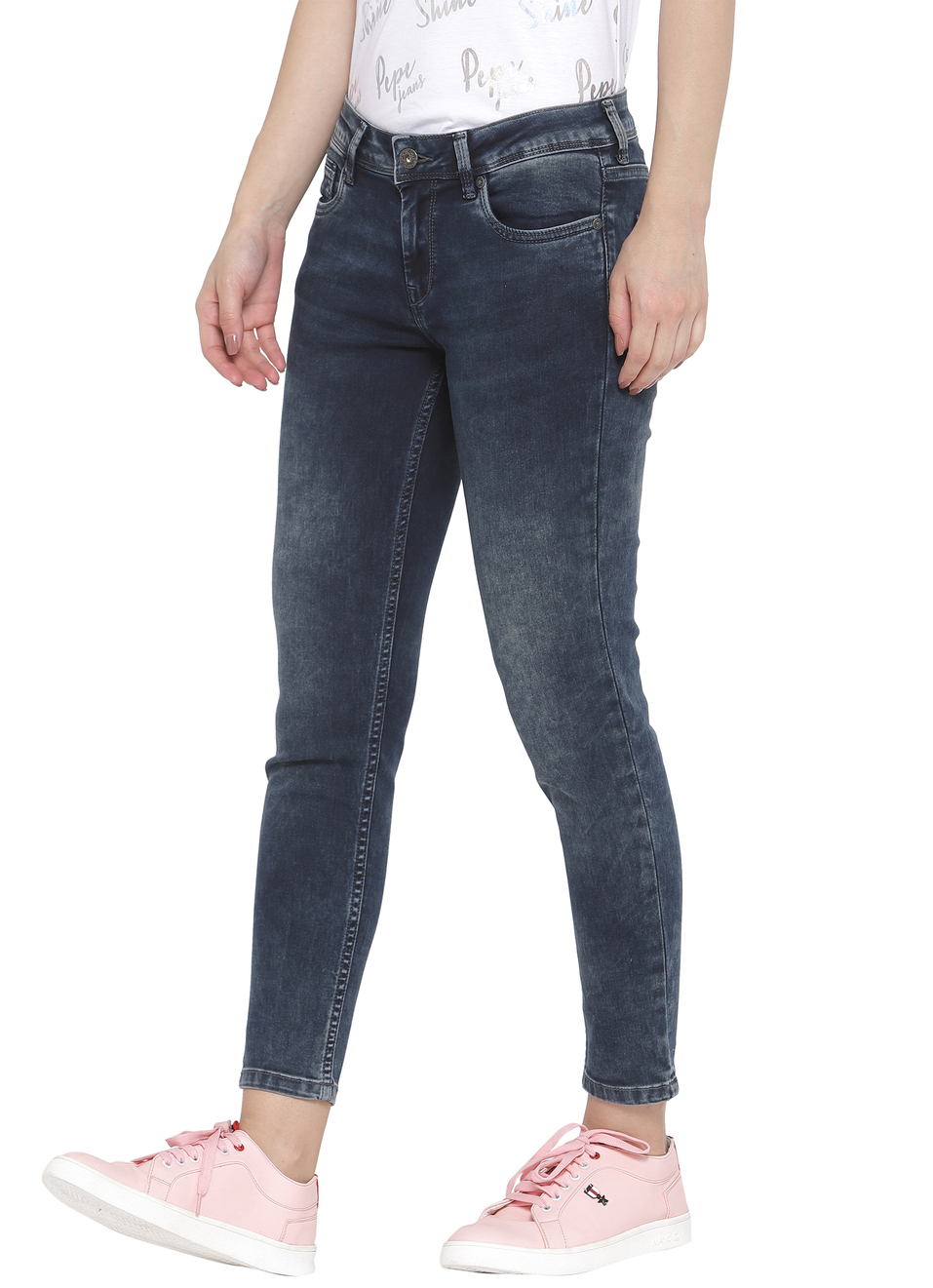 Lola Ankle Skinny Fit Mid Waist Ankle Length Jeans, , large image number 2